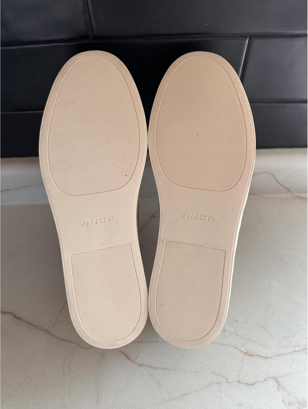 NEW VINCE Warren II Platform Sneaker Shoes Marble Beige Tan Women’s sz 8.5 EU 39 - Picture 7 of 15